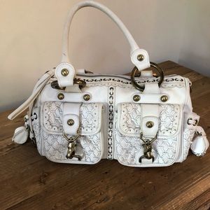 Isabella FIORE Cream Leather Handbag Purse